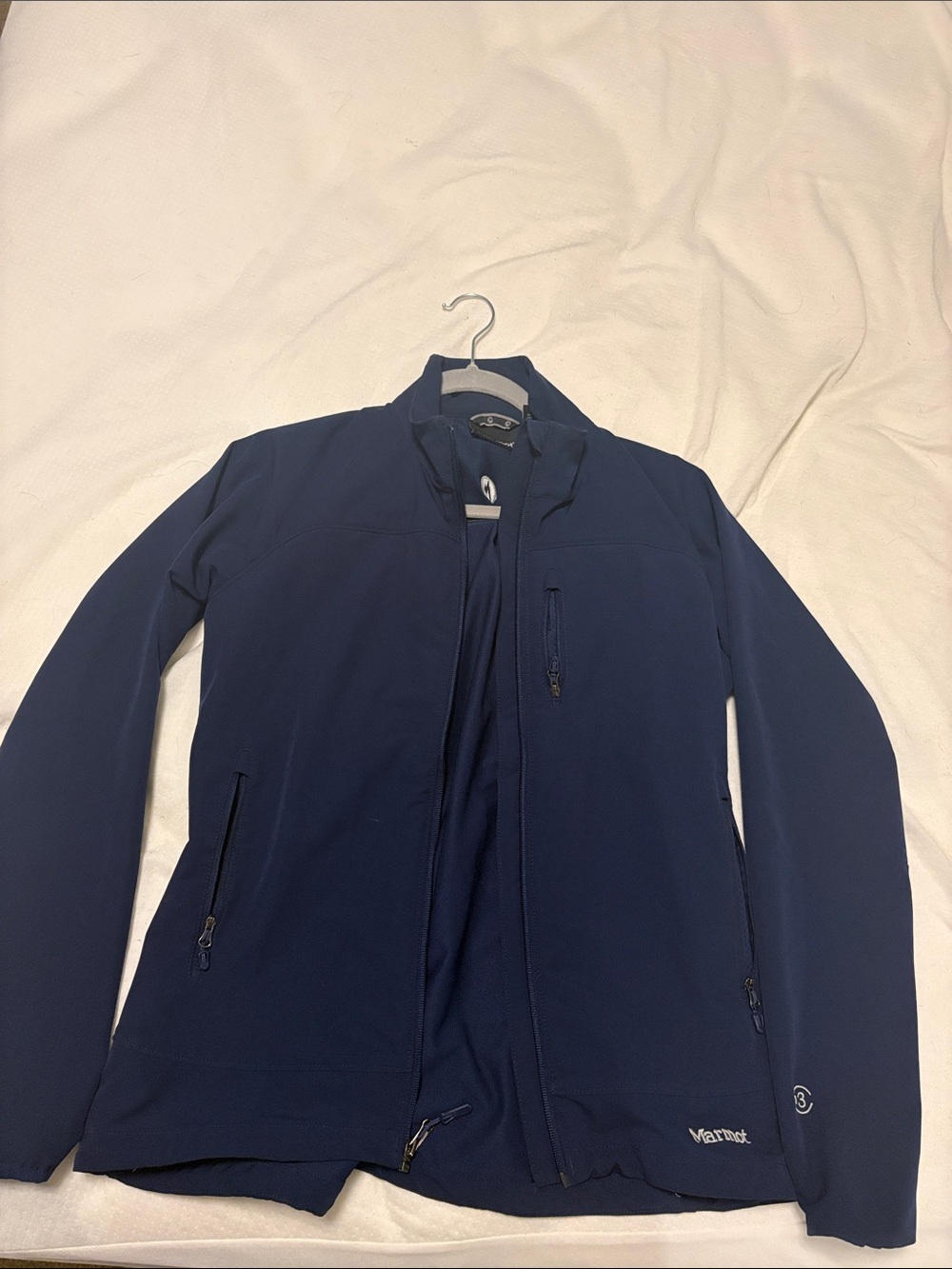 Marmot women’s Deep Navy Softshell Jacket with Zip Pockets
